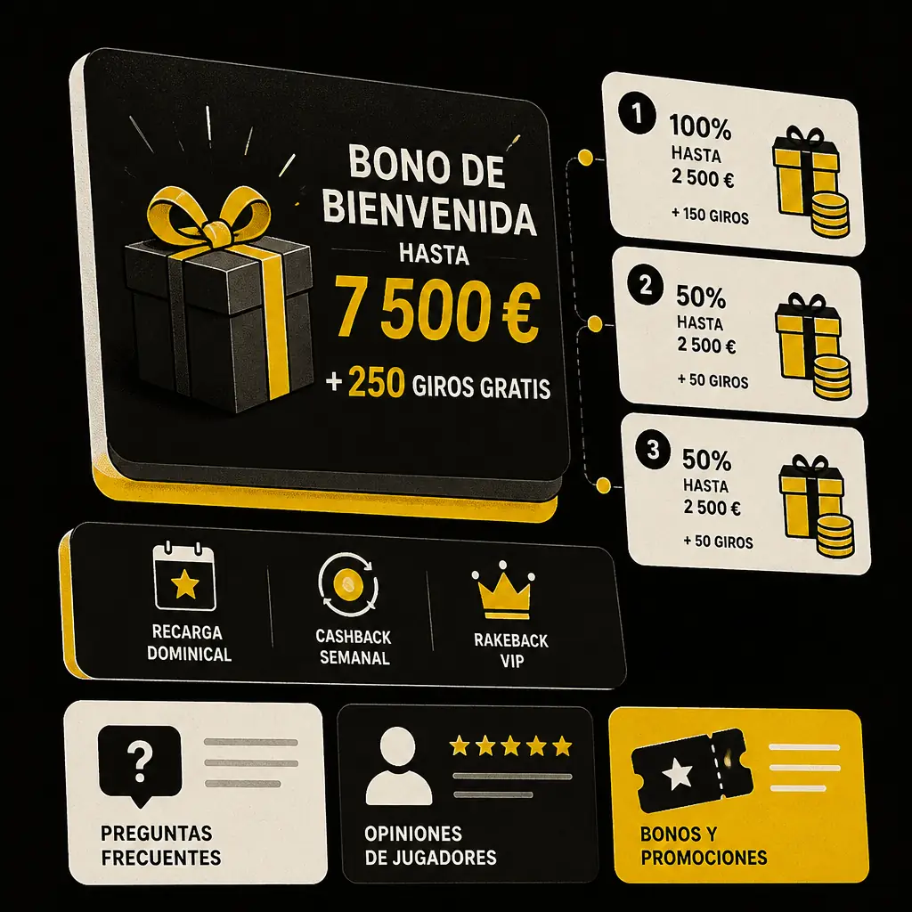 Roulettino Bonus: Bienvenida hasta 7 500 € + 250 FS visual guide for Roulettino Casino